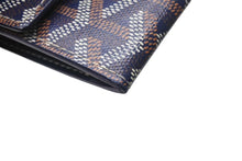 画像をギャラリービューアに読み込む, 極美品 GOYARD ゴヤール マリニー ウォレット 二つ折り財布 MARIGNPMLTY12CL12P ネイビー レザー PVC 中古 4b000474