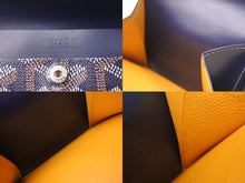 画像をギャラリービューアに読み込む, 極美品 GOYARD ゴヤール マリニー ウォレット 二つ折り財布 MARIGNPMLTY12CL12P ネイビー レザー PVC 中古 4b000474