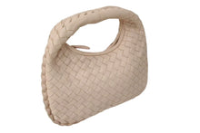 画像をギャラリービューアに読み込む, 極美品 BOTTEGAVENETA ボッテガヴェネタ イントレチャート ホーボー ミニ ハンドバッグ 189227 レザー ピンク ゴールド金具 中古 4b000479