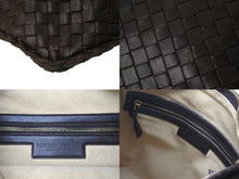 画像をギャラリービューアに読み込む, BOTTEGA VENETA ボッテガヴェネタ イントレチャート ホーボー ワンショルダーバッグ 115653 レザー ブラウン 美品 中古 4b000504