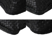 画像をギャラリービューアに読み込む, BOTTEGA VENETA ボッテガヴェネタ イントレチャート ホーボー ワンショルダーバッグ 115654 レザー ブラック ゴールド金具 美品 中古 4b000505