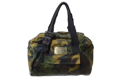 DOLCE&GABBANA ドルチェ&ガッバーナ 2004AW MENS COLLECTION ミリタリーカモバッグ トートバッグ コットン ラバー 良品 中古 4b000516
