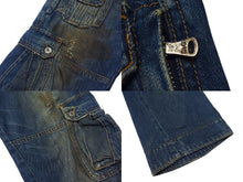 画像をギャラリービューアに読み込む, DOLCE&amp;GABBANA ドルチェアンドガッバーナ デストロイドカルゴデニム ダメージ加 ブルー コットン 46 美品 中古 4b000524