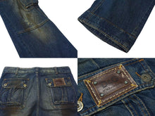 画像をギャラリービューアに読み込む, DOLCE&amp;GABBANA ドルチェアンドガッバーナ デストロイドカルゴデニム ダメージ加 ブルー コットン 46 美品 中古 4b000524
