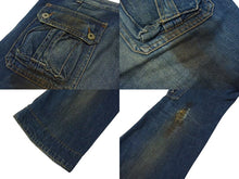 画像をギャラリービューアに読み込む, DOLCE&amp;GABBANA ドルチェアンドガッバーナ デストロイドカルゴデニム ダメージ加 ブルー コットン 46 美品 中古 4b000524