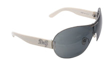 画像をギャラリービューアに読み込む, DOLCE&amp;GABBANA ドルチェアンドガッバーナ サングラス 6022-B サイズ062/87 125 ティアドロップ ラインストーン ホワイト 美品 中古 4b000529