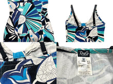 画像をギャラリービューアに読み込む, DOLCE&amp;GABBANA ドルチェアンドガッバーナ デニムワンピース ブルー ホワイト ブラック コットン サイズ 24/38 美品 中古 4b000532