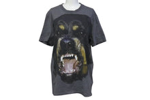 画像をギャラリービューアに読み込む, GIVENCHY ジバンシー 14AW ROTTWEILER ロットワイラー 半袖Tシャツ ドッグ グレー サイズS リカルド・ティッシ 14F 7301 651 美品 中古 4b000546