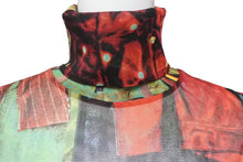 画像をギャラリービューアに読み込む, JEAN PAUL GAULTIER FEMME ジャンポールゴルチェ ファム パワーネット 長袖トップス シアー サイズ40 レッド 美品 中古 4b000547