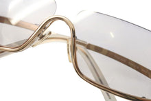 画像をギャラリービューアに読み込む, VERSACE ヴェルサーチ アンダーリム グレカ サングラス N50 N30/218 サイズ68□12 125 ゴールド グレー 良品 中古 4b000554