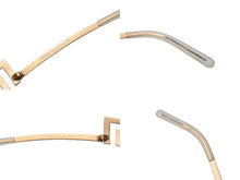 画像をギャラリービューアに読み込む, VERSACE ヴェルサーチ アンダーリム グレカ サングラス N50 N30/218 サイズ68□12 125 ゴールド グレー 良品 中古 4b000554