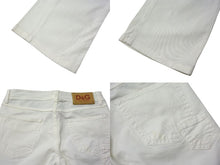 画像をギャラリービューアに読み込む, DOLCE&amp;GABBANA ドルチェ&amp;ガッバーナ D&amp;G COOL クール デニムパンツ コットン エラスタン ホワイト サイズ24 美品 中古 4b000555