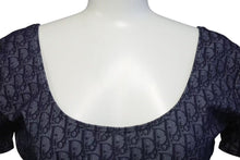 Load image into Gallery viewer, CHRISTIAN DIOR クリスチャンディオール ボディスーツ 水着 ハイレグ 半袖 トロッター オブリーク モノグラム ネイビー 美品 中古 4b000573