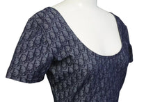 Load image into Gallery viewer, CHRISTIAN DIOR クリスチャンディオール ボディスーツ 水着 ハイレグ 半袖 トロッター オブリーク モノグラム ネイビー 美品 中古 4b000573