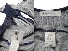 Load image into Gallery viewer, CHRISTIAN DIOR クリスチャンディオール ボディスーツ 水着 ハイレグ 半袖 トロッター オブリーク モノグラム ネイビー 美品 中古 4b000573