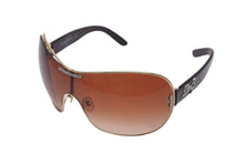 画像をギャラリービューアに読み込む, DOLCE&amp;GABBANA ドルチェアンドガッバーナ サングラス 6022-B サイズ176/13 125 ティアドロップ ラインストーン ブラウン 美品 中古 4b000576