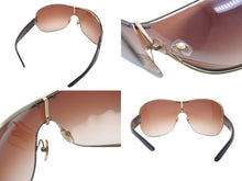 画像をギャラリービューアに読み込む, DOLCE&amp;GABBANA ドルチェアンドガッバーナ サングラス 6022-B サイズ176/13 125 ティアドロップ ラインストーン ブラウン 美品 中古 4b000576