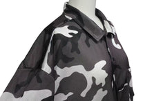 画像をギャラリービューアに読み込む, Supreme シュプリーム 20FW Camo Mesh S/S Shirt カモ メッシュ 半袖シャツ 迷彩 グレー サイズL 美品 中古 4b000583