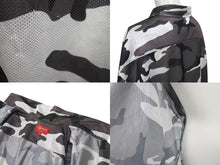 画像をギャラリービューアに読み込む, Supreme シュプリーム 20FW Camo Mesh S/S Shirt カモ メッシュ 半袖シャツ 迷彩 グレー サイズL 美品 中古 4b000583