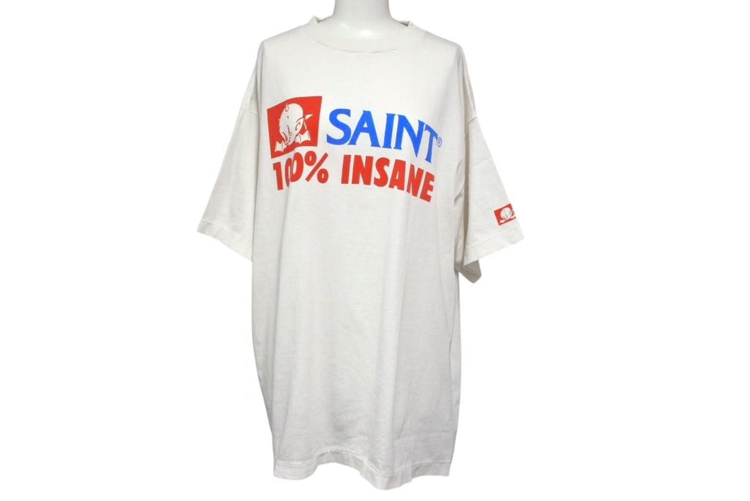 新品未使用 SAINT MICHAEL セントマイケル 半袖Ｔシャツ SM-HR3-0000-026 ホワイト コットン サイズL 中古 4b000612