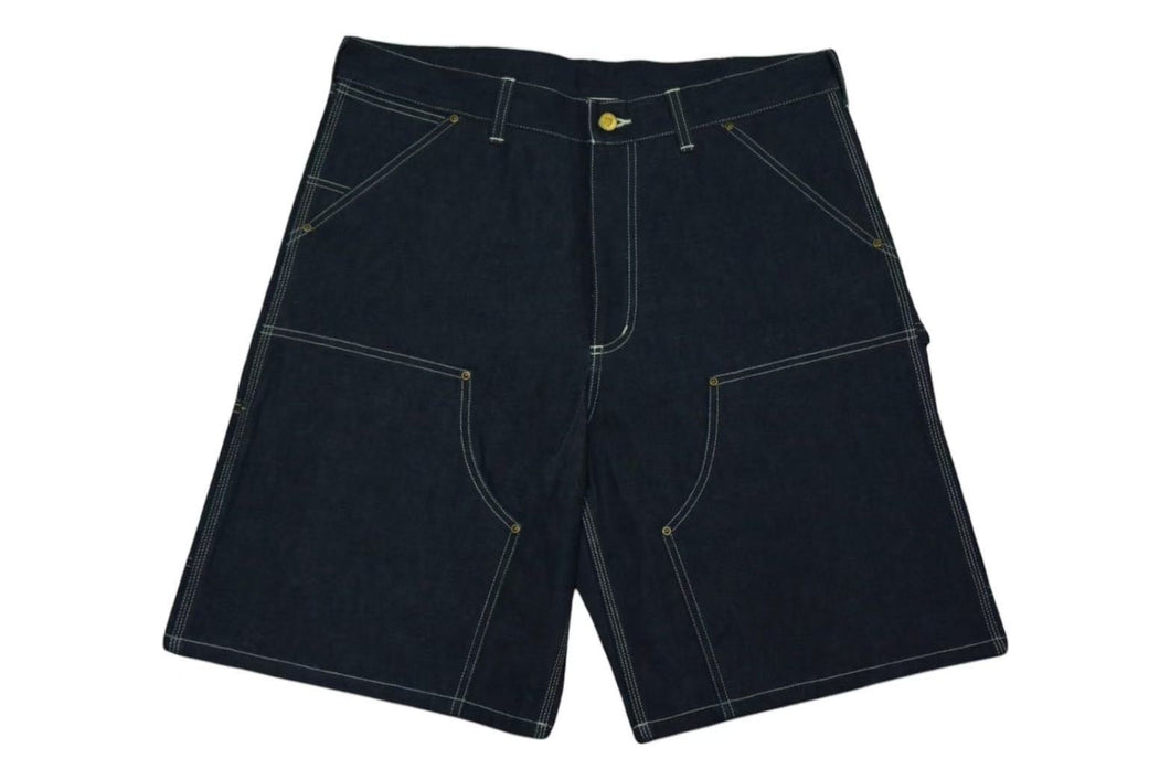 新品未使用 SAINT MICHAEL セントマイケル デニムショーツ SM-HR3-0000-074 インディゴブルー コットン サイズM 中古 4b000613