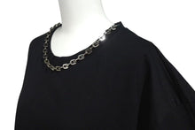 画像をギャラリービューアに読み込む, 極美品 GIVENCHY ジバンシィ チェーンネック クラシックフィット 半袖Tシャツ BM71453Y6B サイズL ブラック シルバー金具 中古 4b000647