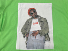 Load image into Gallery viewer, 新品未使用 SUPREME シュプリーム 22AW Andre 3000 Tee アンドレ 3000 フォトプリント 半袖Tシャツ グリーン サイズL 中古 4b000648