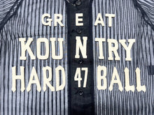 画像をギャラリービューアに読み込む, 新品未使用 KAPITAL キャピタル シアーストライプ ベースボールシャツ K2406SS230 ポリエステル ブラック ベージュ サイズFREE 中古 4b000671