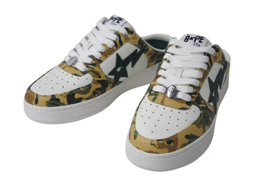 新品未使用 A BATHING APE アベイシングエイプ スニーカー BAPE × KIDSUPER BAPE STA CLOG ベイプ サイズ8 カモ柄 迷彩 中古 4b000679