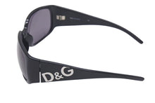 画像をギャラリービューアに読み込む, DOLCE&amp;GABBANA ドルチェ&amp;ガッバーナ サングラス メガネ 8002 プラスチック ブラック シルバー金具 サイズ64◻︎16 美品 中古 4b000684
