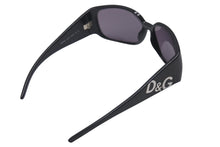 画像をギャラリービューアに読み込む, DOLCE&amp;GABBANA ドルチェ&amp;ガッバーナ サングラス メガネ 8002 プラスチック ブラック シルバー金具 サイズ64◻︎16 美品 中古 4b000684