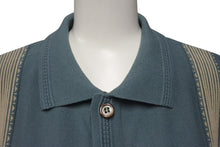 画像をギャラリービューアに読み込む, 新品未使用 KAPITAL キャピタル 14G 綿ニット テネシーアロハポロ 半袖シャツ ブルー系 コットン ナイロン サイズ3 中古 4b000698