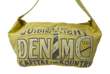 画像をギャラリービューアに読み込む, 新品未使用 KAPITAL キャピタル キャンバス ニュースペーパー ショルダーバッグ イエロー 白ステッチ コットン 中古 4b000699