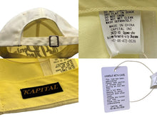 画像をギャラリービューアに読み込む, 新品未使用 KAPITAL キャピタル チノベースボール 25SS CAPTheDenimDied刺繍キャップ K2503XH801 ポリエステル コットン イエロー 中古 4b000700