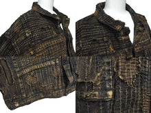 画像をギャラリービューアに読み込む, 極美品 KAPITAL キャピタル 24SS BORO SPRING BLACK 1ST JKT K2313LJ184 ボロ スプリング ブラック ファースト デニム ジャケット サイズ5 中古 4b000720