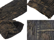 画像をギャラリービューアに読み込む, 極美品 KAPITAL キャピタル 24SS BORO SPRING BLACK 1ST JKT K2313LJ184 ボロ スプリング ブラック ファースト デニム ジャケット サイズ5 中古 4b000720