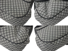 画像をギャラリービューアに読み込む, 極美品 CELINE セリーヌ ワンショルダーバッグ CE00/34 マカダム柄 ブラック グレー キャンバス レザー シルバー金具 総柄 中古 4b000821