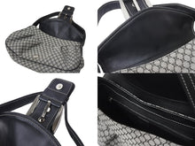 画像をギャラリービューアに読み込む, 極美品 CELINE セリーヌ ワンショルダーバッグ CE00/34 マカダム柄 ブラック グレー キャンバス レザー シルバー金具 総柄 中古 4b000821