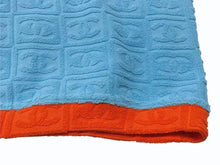 画像をギャラリービューアに読み込む, 極美品 CHANEL シャネル 半袖シャツ スポーツライン 02s ココマーク P19452V11234 ブルー オレンジ ポリアミド サイズ36 中古 4b000854