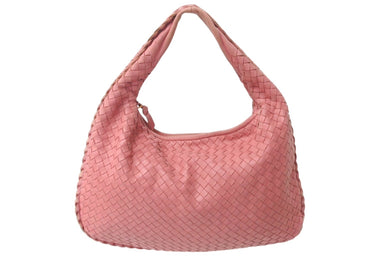 BOTTEGA VENETA ボッテガヴェネタ イントレチャート ホーボー ワンショルダーバッグ 115653 レザー ピンク 良品 中古 4b000873