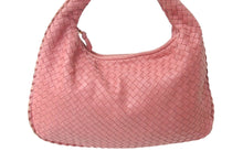 画像をギャラリービューアに読み込む, BOTTEGA VENETA ボッテガヴェネタ イントレチャート ホーボー ワンショルダーバッグ 115653 レザー ピンク 良品 中古 4b000873