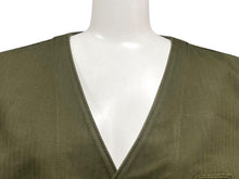 画像をギャラリービューアに読み込む, PRADA プラダ コットン ベスト SGC545 サイズ52 カーキ トライアングルロゴ 三角ロゴ 美品 中古 4b000879