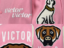 画像をギャラリービューアに読み込む, 極美品 VICTOR VICTOR WORLDWIDE ヴィクターヴィクター ワールドワイド スタジャン VV29JK001PK3 サイズL NIGO ピンク 中古 4b000923