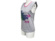 画像をギャラリービューアに読み込む, DOLCE&amp;GABBANA ドルチェアンドガッバーナ グラフィック レインボーグリッタープリント タンクトップ グレー コットン XS 美品 中古 4b000925