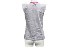 画像をギャラリービューアに読み込む, DOLCE&amp;GABBANA ドルチェアンドガッバーナ グラフィック レインボーグリッタープリント タンクトップ グレー コットン XS 美品 中古 4b000925