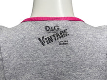 画像をギャラリービューアに読み込む, DOLCE&amp;GABBANA ドルチェアンドガッバーナ グラフィック レインボーグリッタープリント タンクトップ グレー コットン XS 美品 中古 4b000925