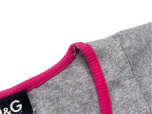 画像をギャラリービューアに読み込む, DOLCE&amp;GABBANA ドルチェアンドガッバーナ グラフィック レインボーグリッタープリント タンクトップ グレー コットン XS 美品 中古 4b000925