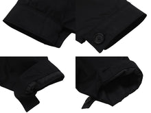 画像をギャラリービューアに読み込む, PRADA プラダ ナイロンジャケット トライアングルロゴ フード付き ナイロン ブラック シルバー金具 サイズ46 美品 中古 4b000937