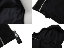 画像をギャラリービューアに読み込む, PRADA プラダ ナイロンジャケット トライアングルロゴ フード付き ナイロン ブラック シルバー金具 サイズ46 美品 中古 4b000937