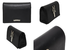 Load image into Gallery viewer, 極美品 CHROME HEARTS クロムハーツ エクストララージダガー装飾 クラッチバッグ ダガージップ レザー シルバー925 シルバー金具 中古 4b010003